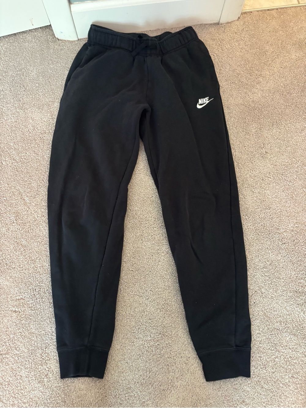 Women Nike Black Logo Jogger Pants